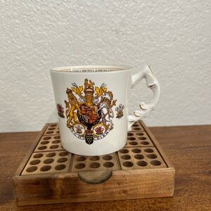 Aynsley Coffee Mug Commemorate Marriage Prince Charles Lady Diana - Vintage 1981
